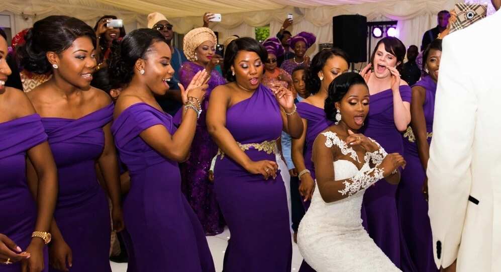 bella naija bridesmaid dresses