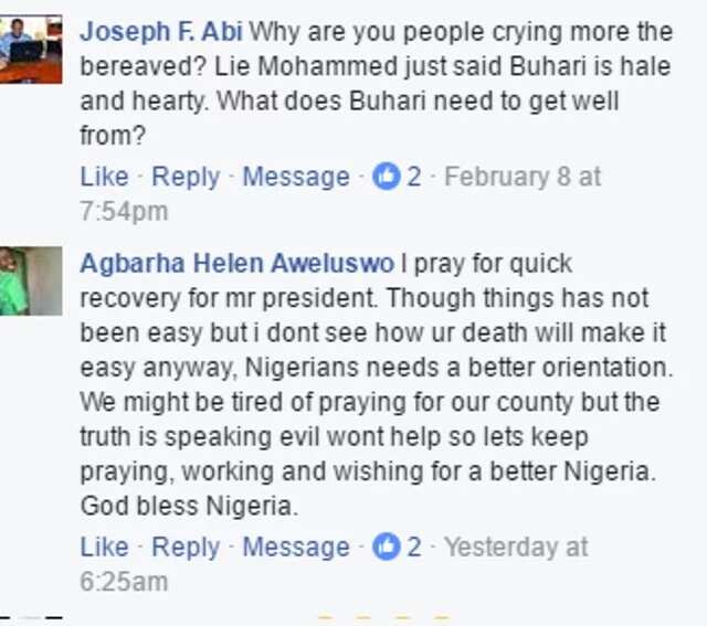 Buhari's health: Nigerians react to being asked to pray for the president