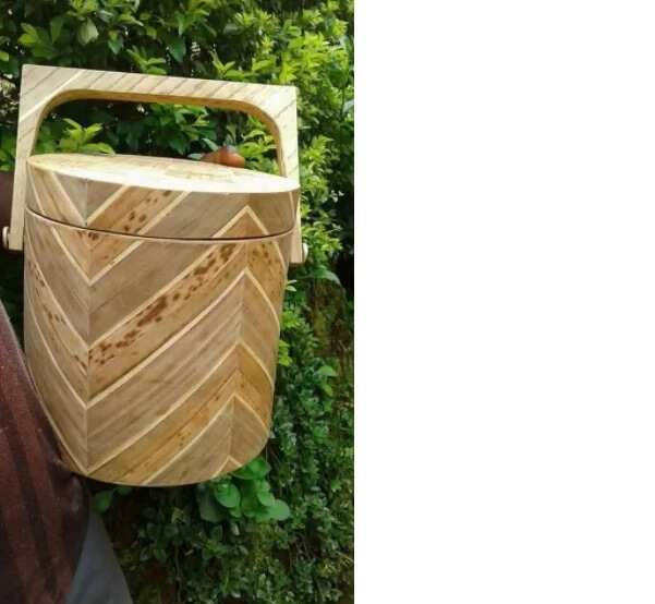 Meet talented man from Cameroon who makes beautiful coolers from bamboo