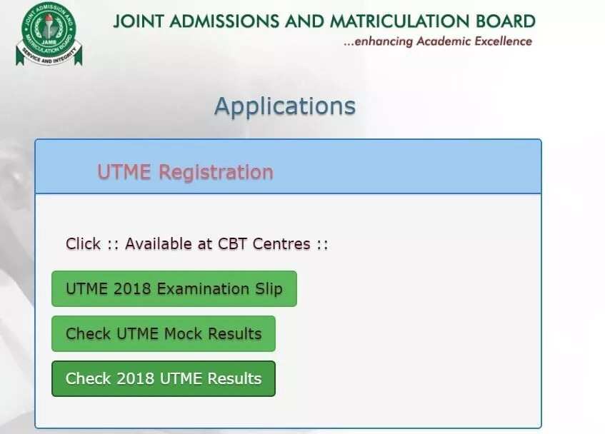 How to check my JAMB result with registration number on the portal