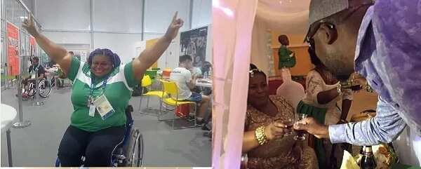 Nigerian Paralympic gold medalist, Orji Precious weds her lover (photos)