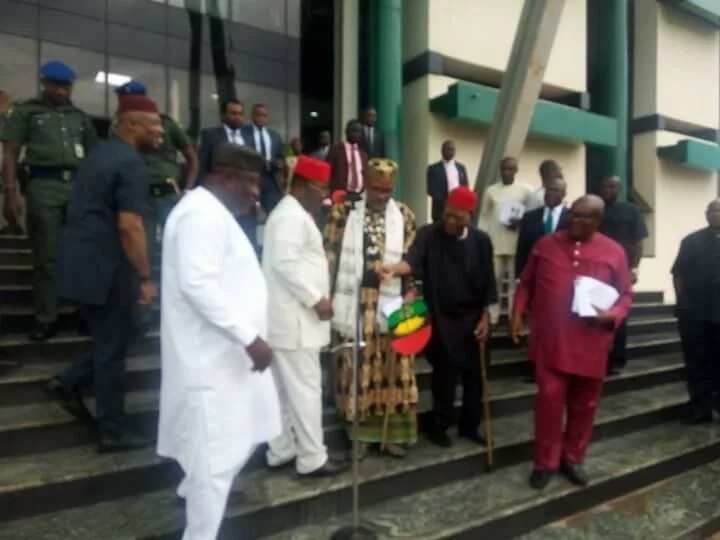 Nnamdi Kanu speaks after meeting with South east governors (photos)