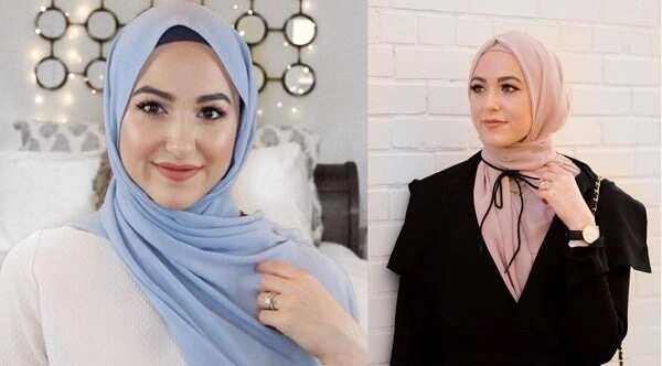 Hijab styles for face shapes