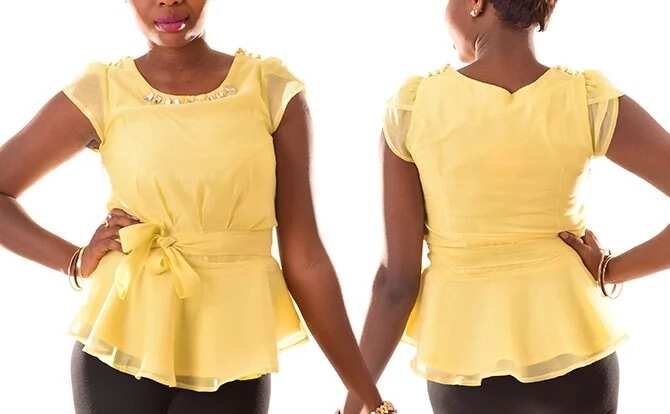 nigerian chiffon tops