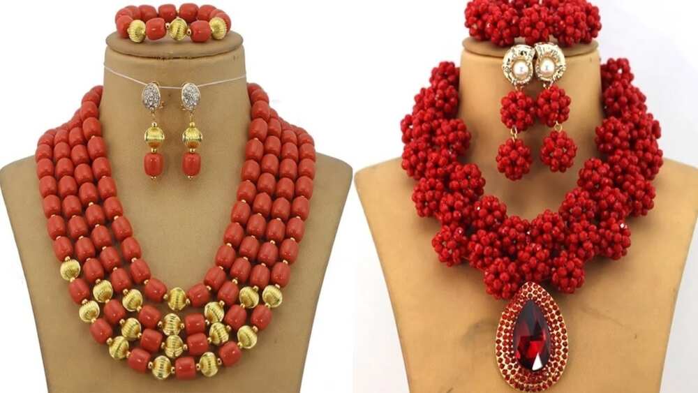 Red necklaces