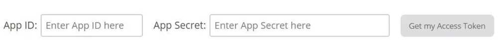 Receive your Facebook access token Receive your Facebook access token