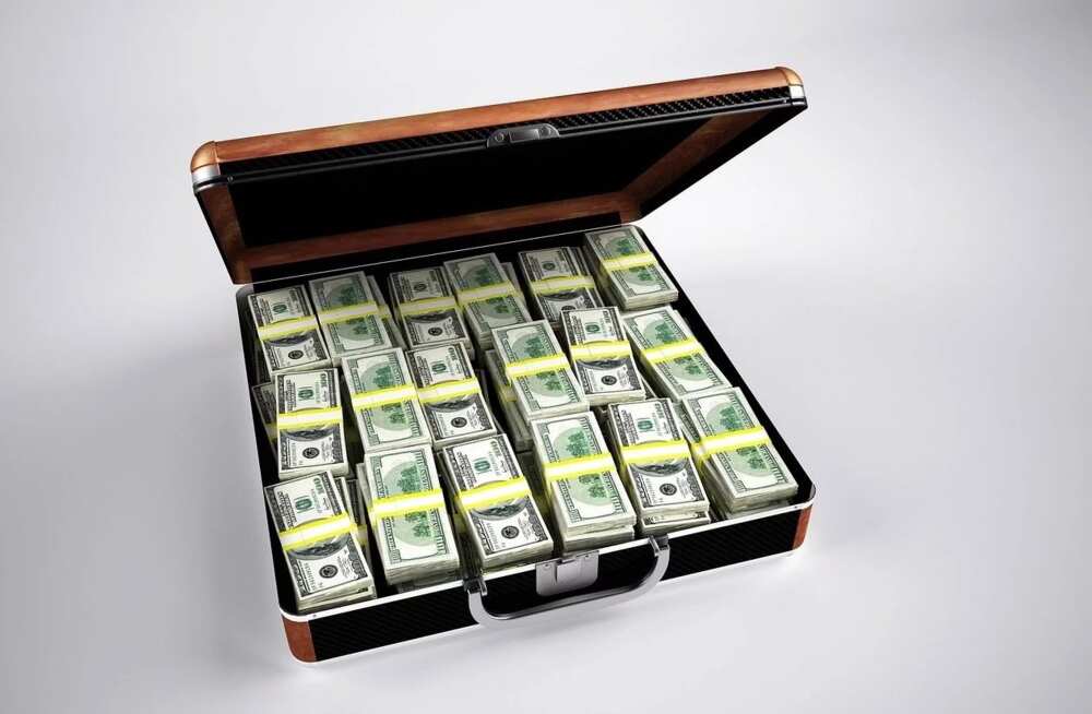 Suitcase full of money Suitcase full of money