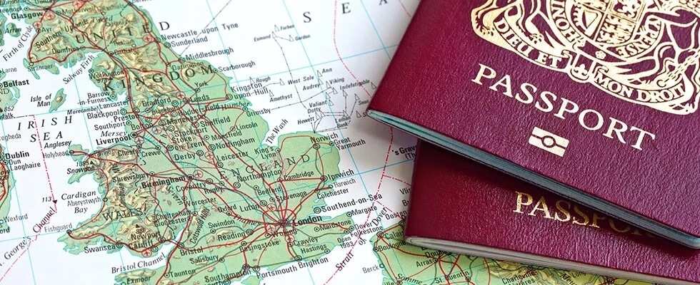 England and passports