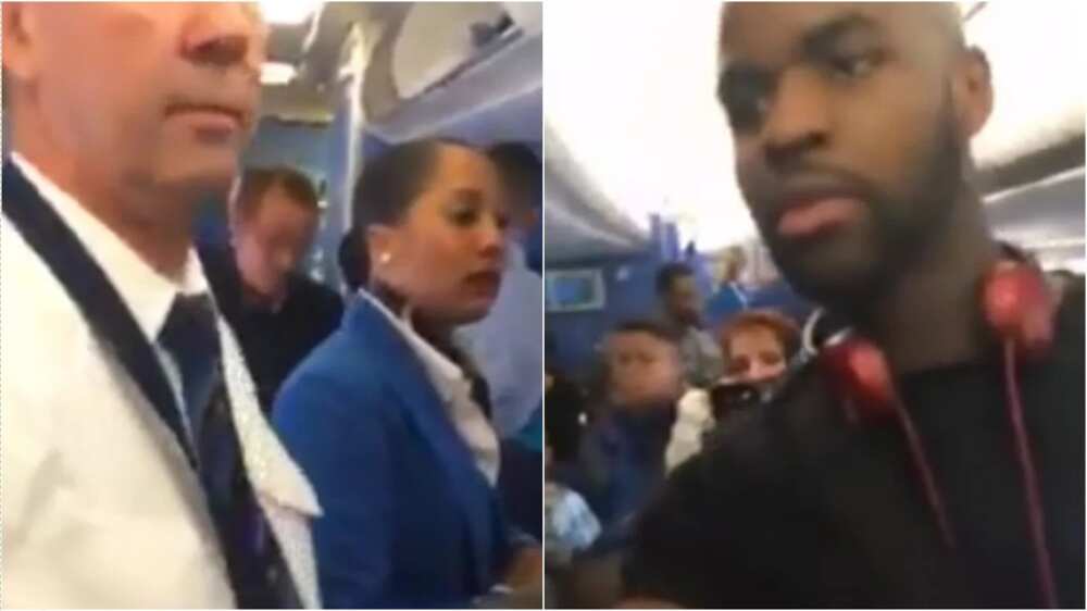 Nigerians flying from Amsterdam to Lagos stop the deportation of a Nigerian in handcuffs (photos, video) Nigerians flying from Amsterdam to Lagos stop the deportation of a Nigerian in handcuffs (photos, video)