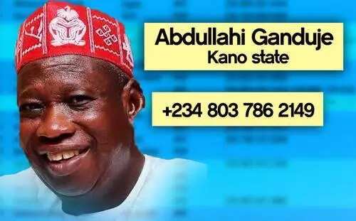 Phone numbers of serving governors in Nigeria published