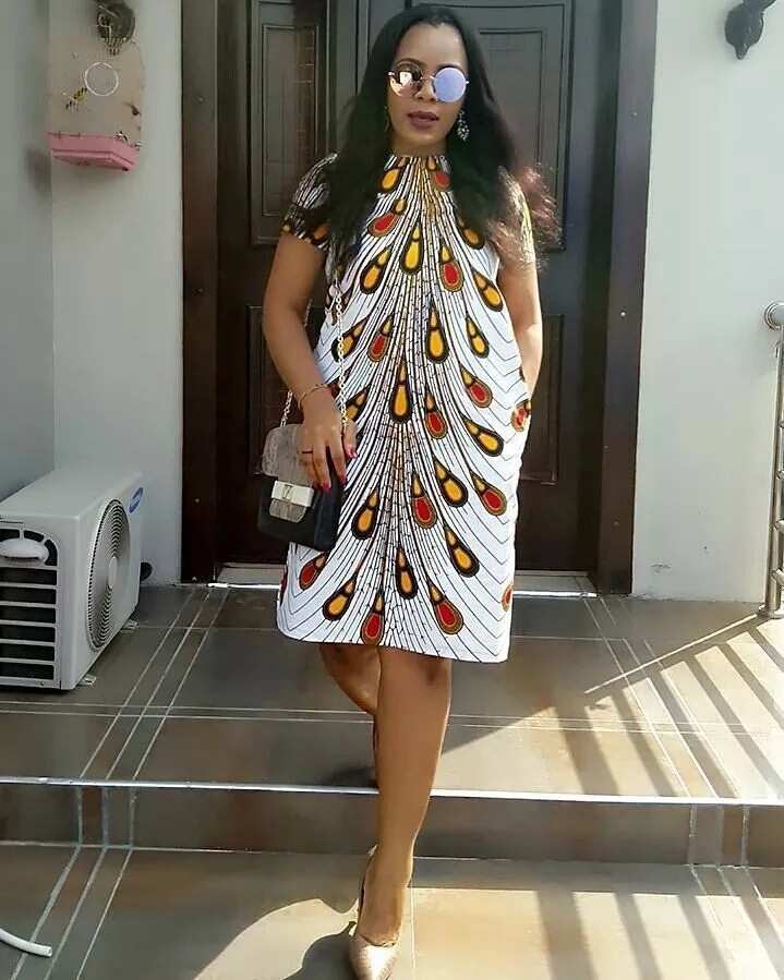 Ankara straight oversize dress