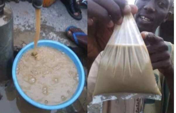 Check out the water running out of a tap in Zamfara state (photo)