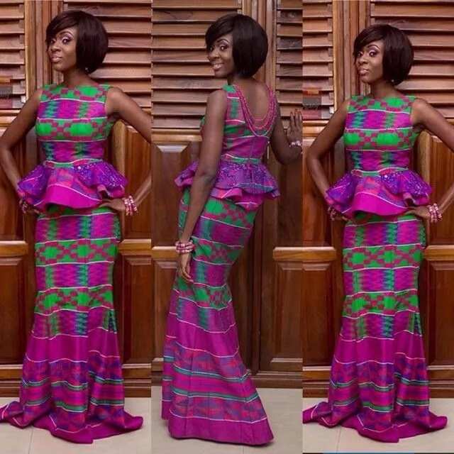 Purple Ankara dress