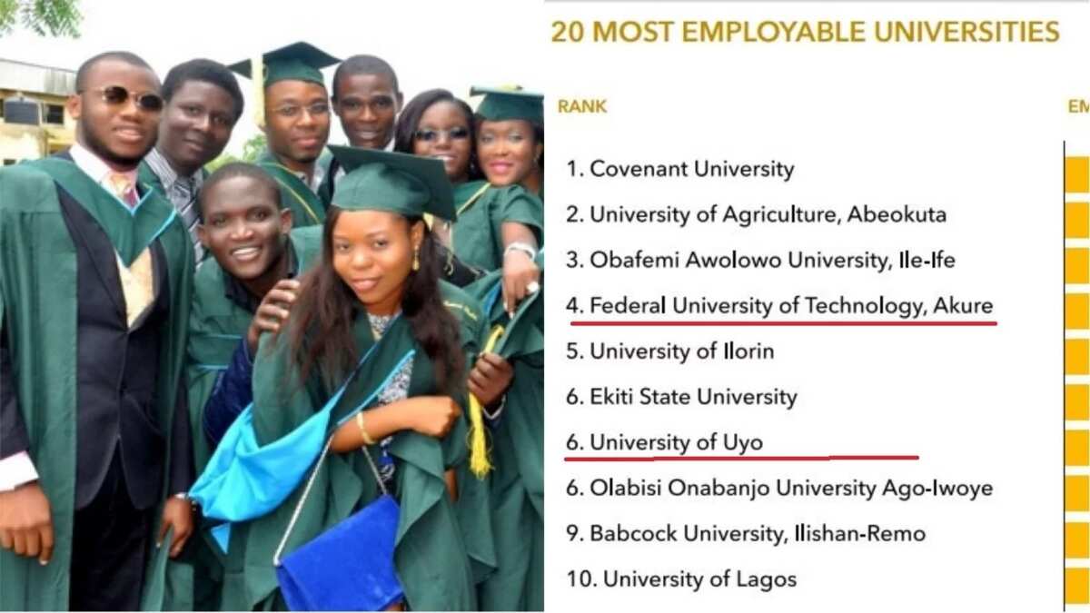 Top 20 Nigerian Universities With Most EMPLOYABLE Graduates - Legit.ng