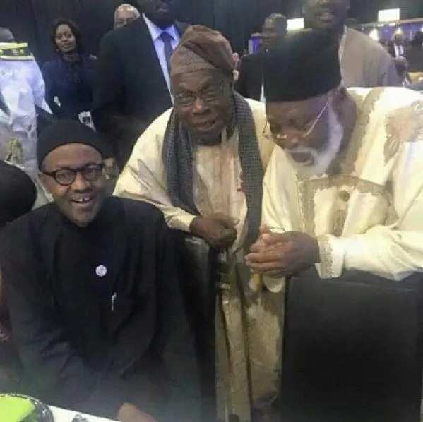 President Buhari Was Spotted With Obasanjo