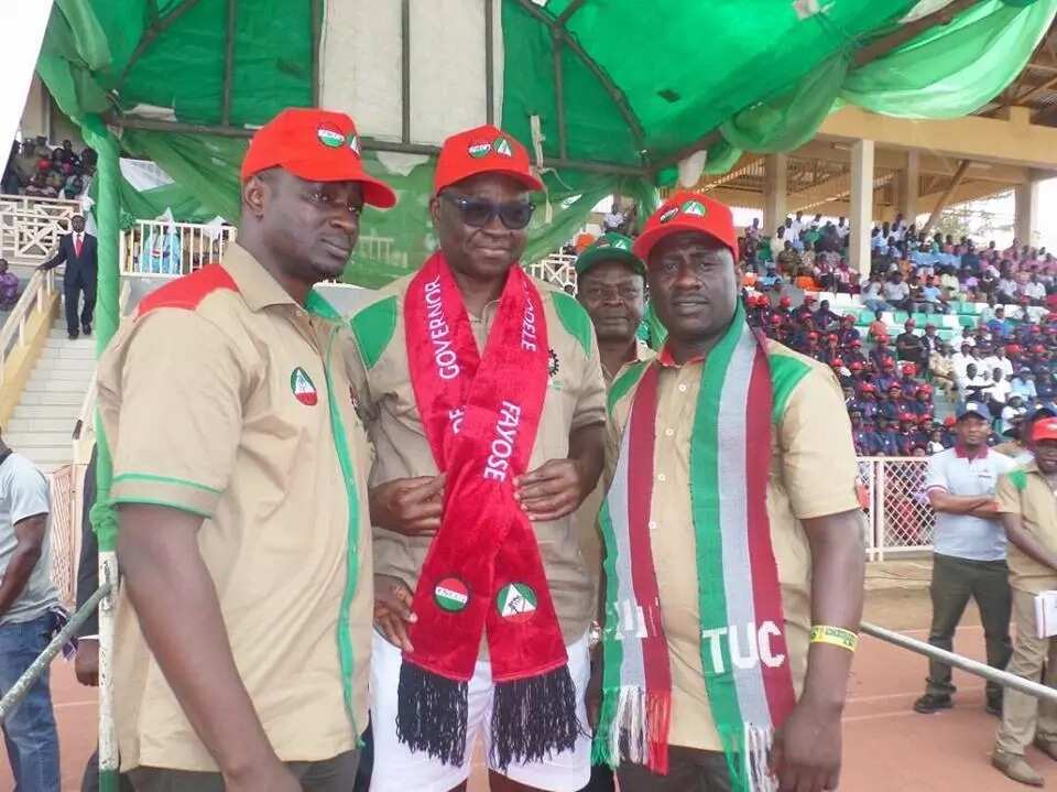 Labour confers Fayose with new title (photos)