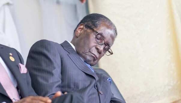 Mugabe Dozes During President Buhari's Inauguration