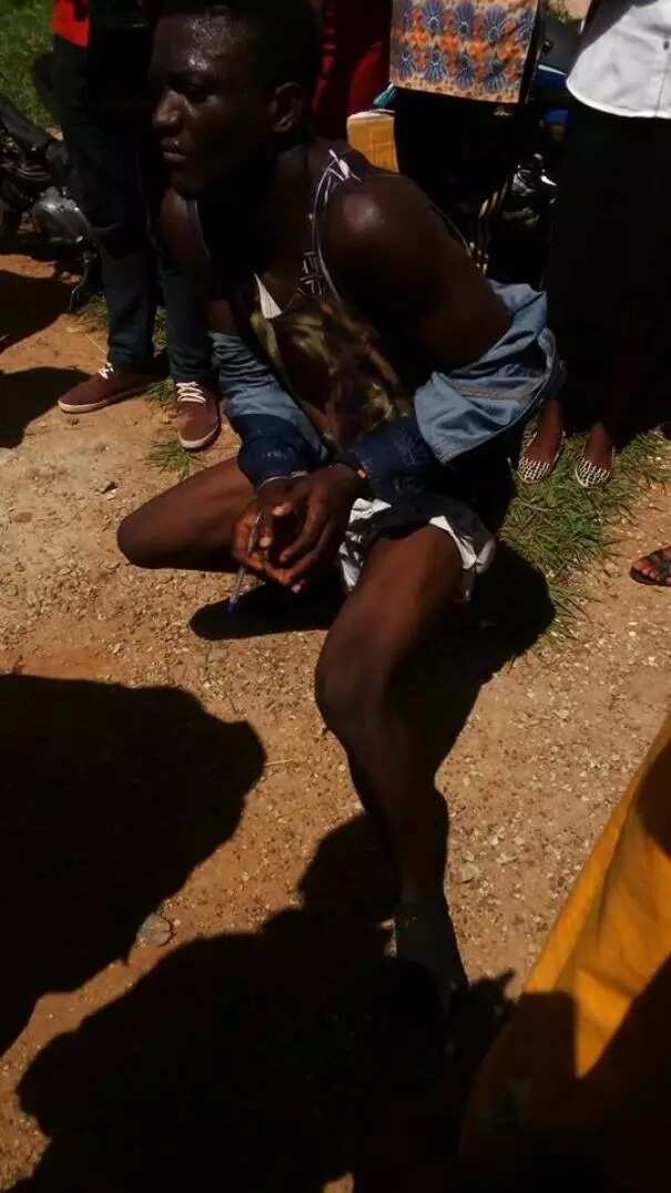 JAMB candidate arrested for stealing someone’s phone inside the examination hall (photos)