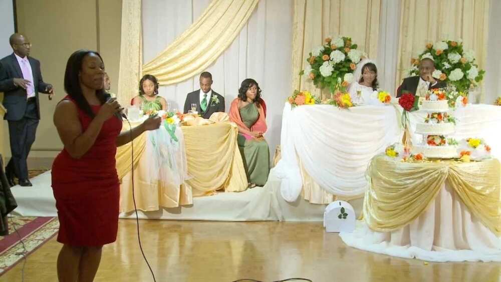 Nigerian wedding reception party