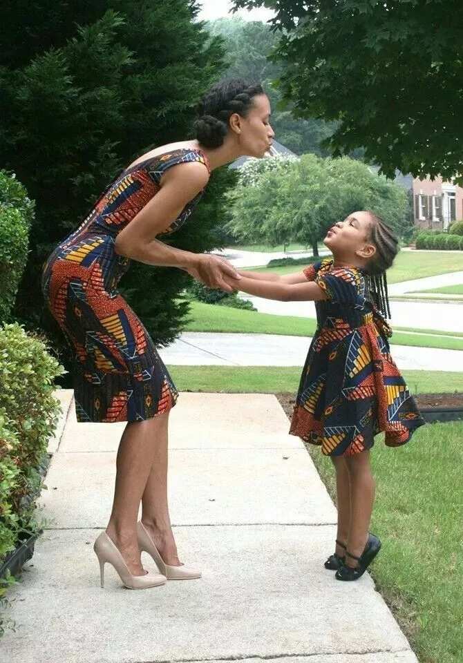 Ankara dresses of various tailoring for mother and daughter