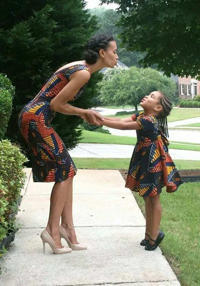 Mom and daughter matching ankara cheap outfits