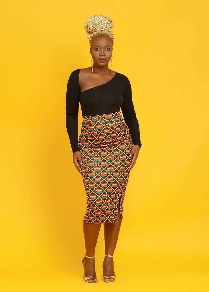 pencil skirt styles ankara