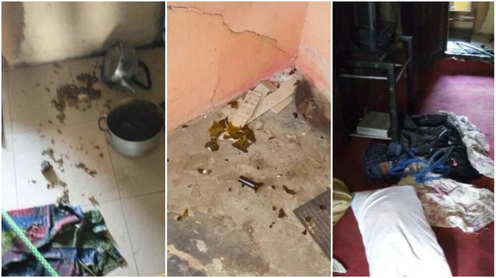 Lady destroys boyfriend's apartment over cheating