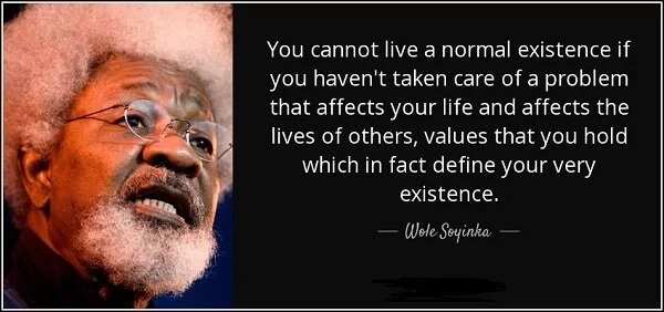 Wole Soyinka quotes on Africa