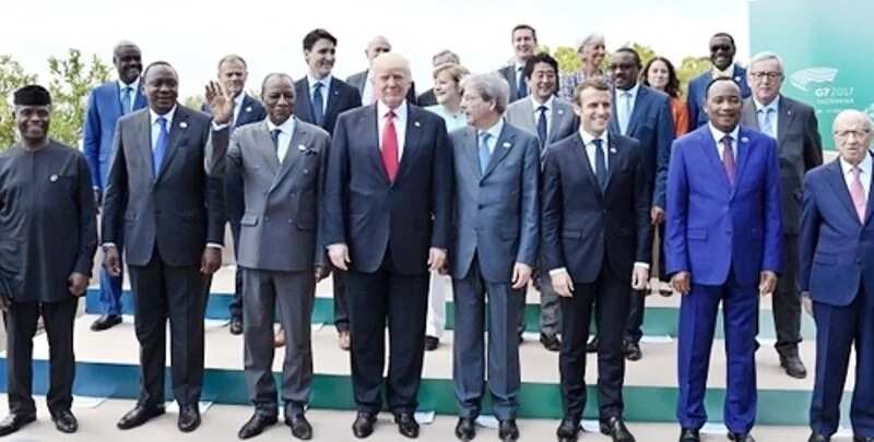 US president Donald Trump, others meet Osinbajo at G7 Summit in Italy (photos)