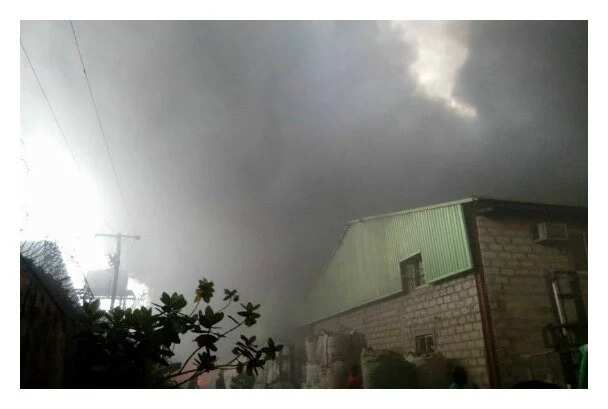 BREAKING: Fire guts Lagos factory, destroys property worth millions of naira