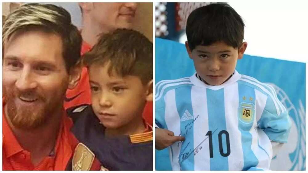 Messi ya faranta ma wani yaro dan kasar Afghanistan rai