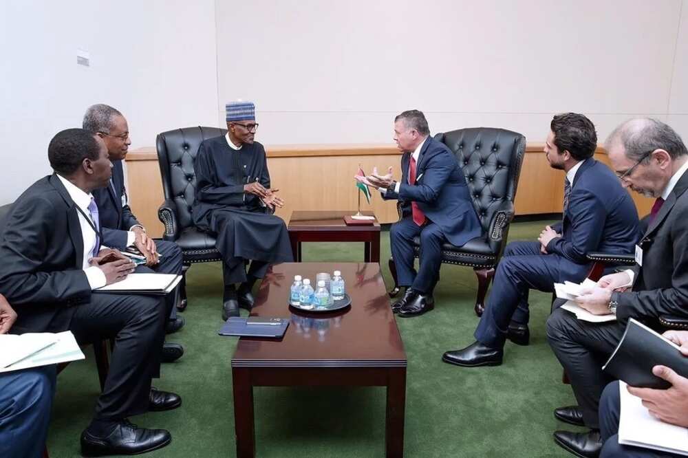 Buhari thanks Kingdom of Jordan for donating weapons to Nigeria Buhari thanks Kingdom of Jordan for donating weapons to Nigeria
