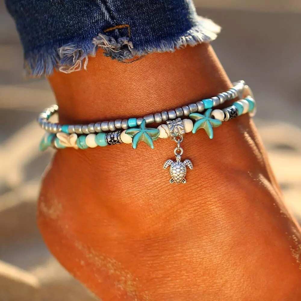 Beaded anklets