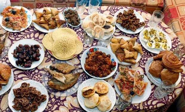 Muslims end their daily fasts during Ramadan with an Iftar, an evening meal often served after sunset.