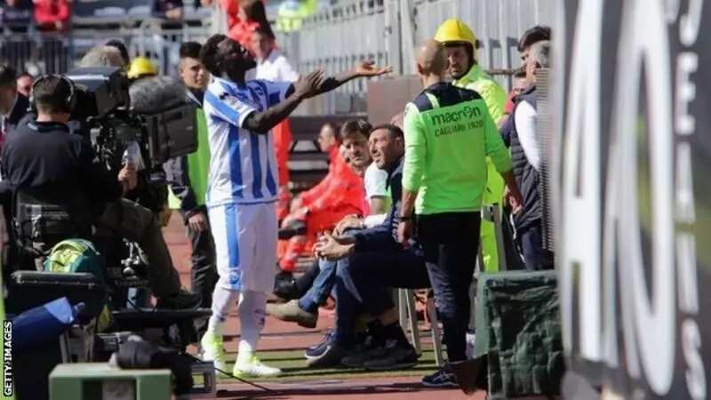 Sulley Muntari tells Cagliari's fans: "This is my colour"