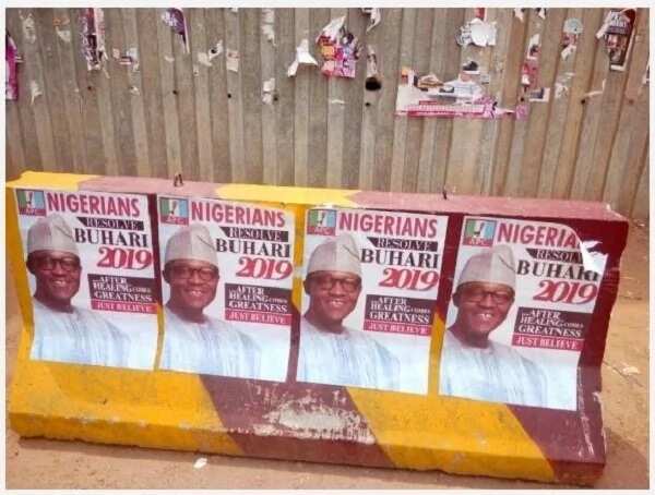 Buhari 2019 posters spotted in Abuja (SEE)