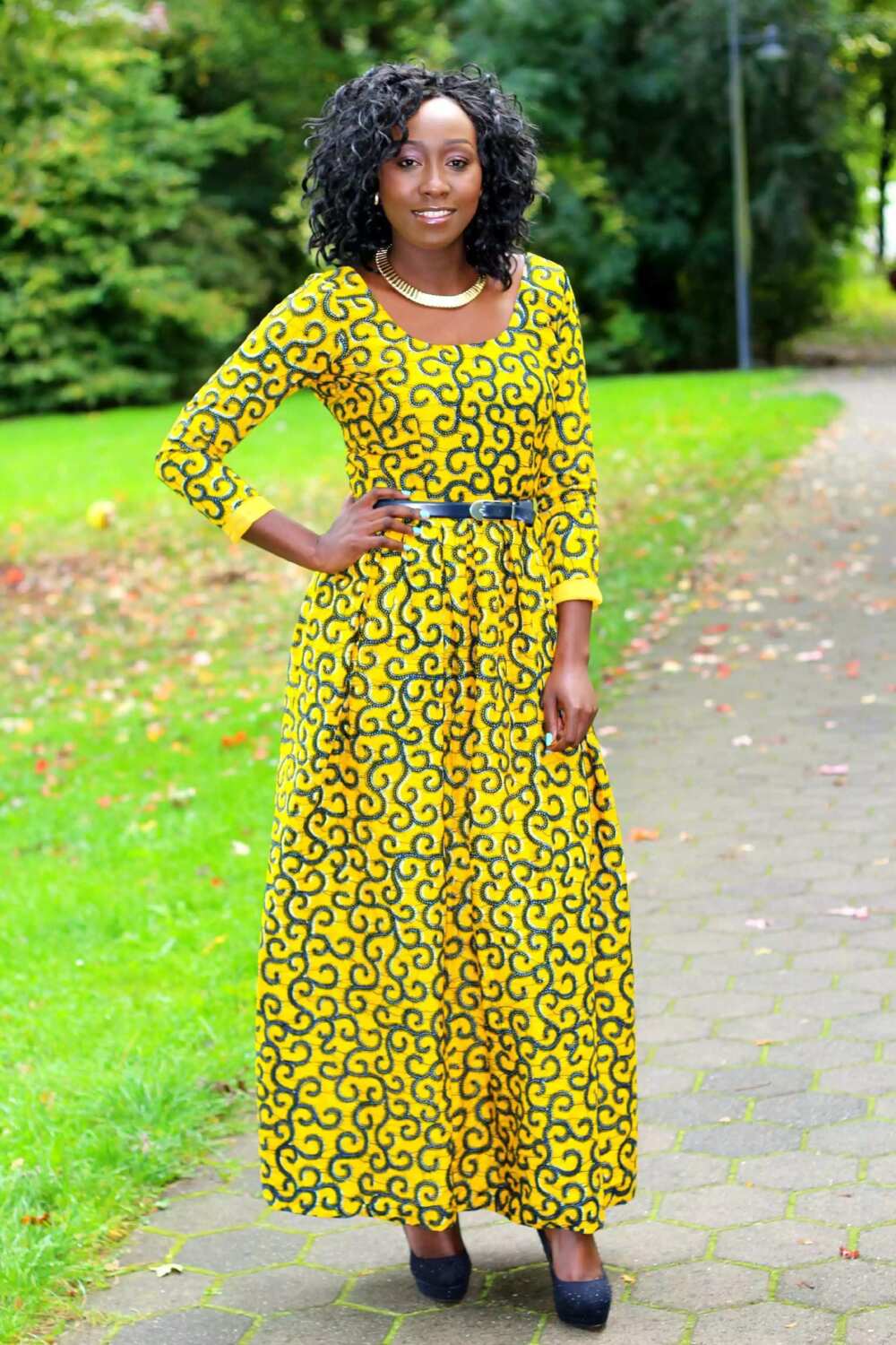 Casual ankara yellow gown Casual ankara yellow gown