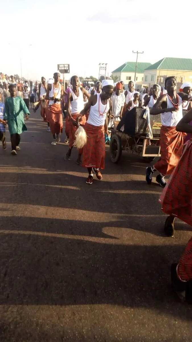 Kano youths celebrate Eid wearing Igbo attires (photos)