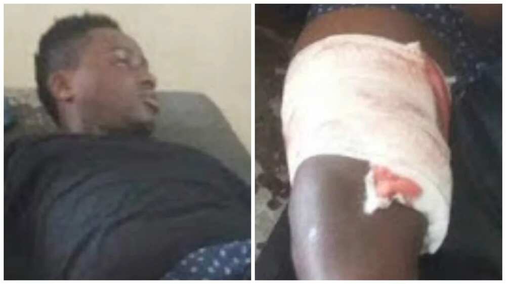 Unarmed young man allegedly shot by vigilante officer in Abia state (photo)