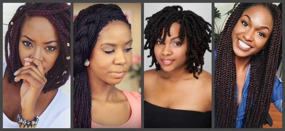Nigerian braids for round face - choose your style