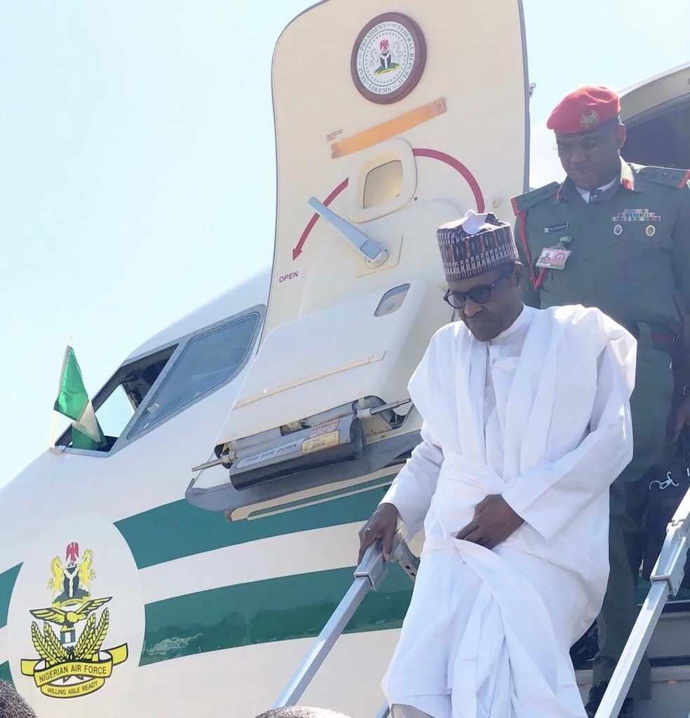 Buhari has arrived Ogun to commission some projects
