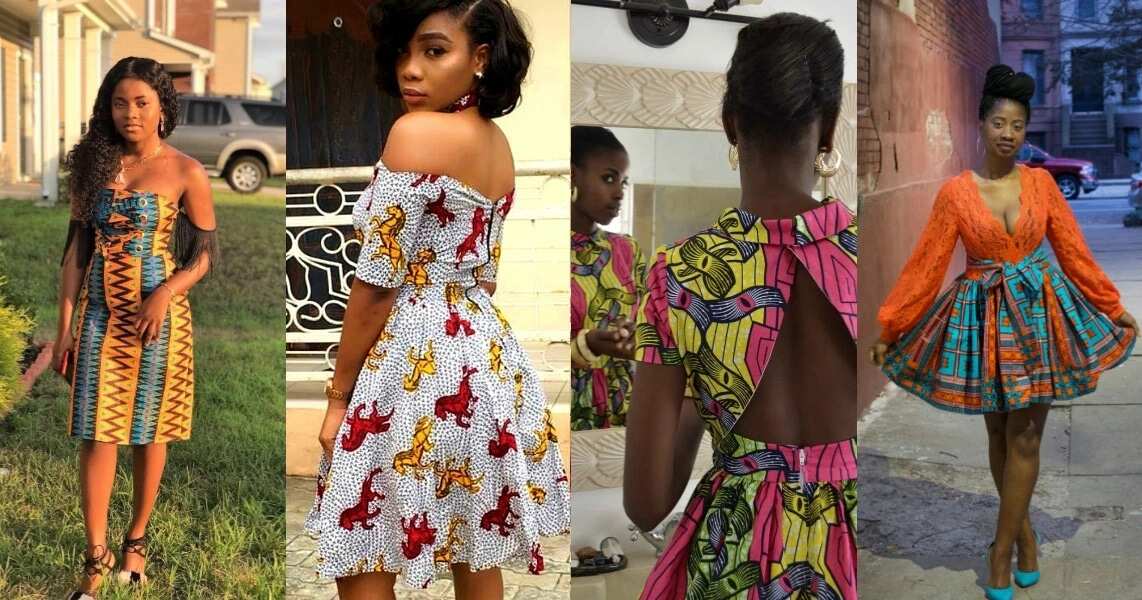 ankara short gown style