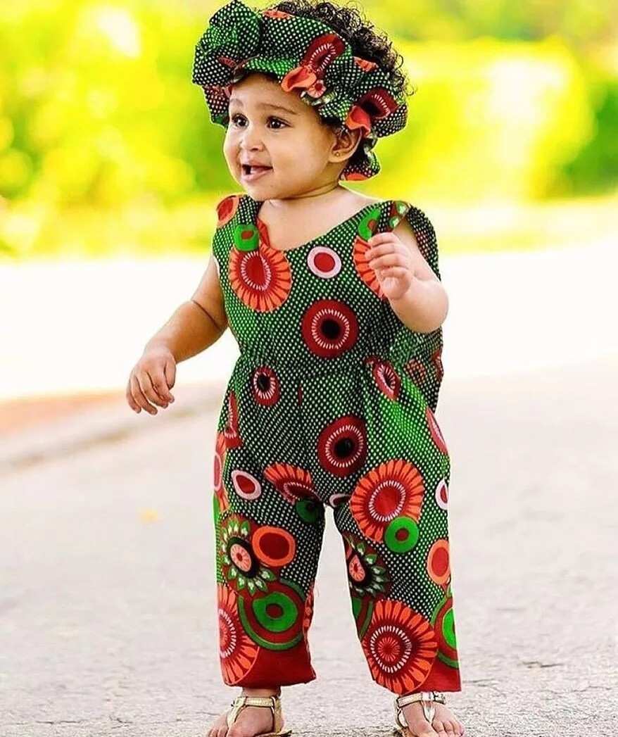 ankara jumpsuit for baby girl