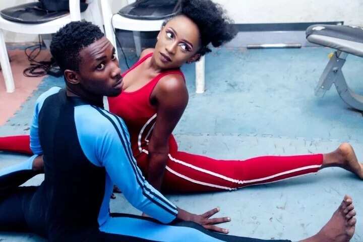 Contortionist-inspired pre-wedding photos