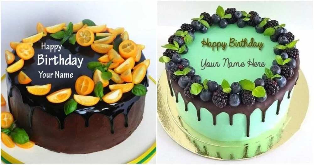 Beautiful birthday cakes for ladies with fruits