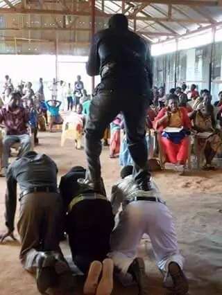 Meet pastor whose legs do not touch ground while ministering