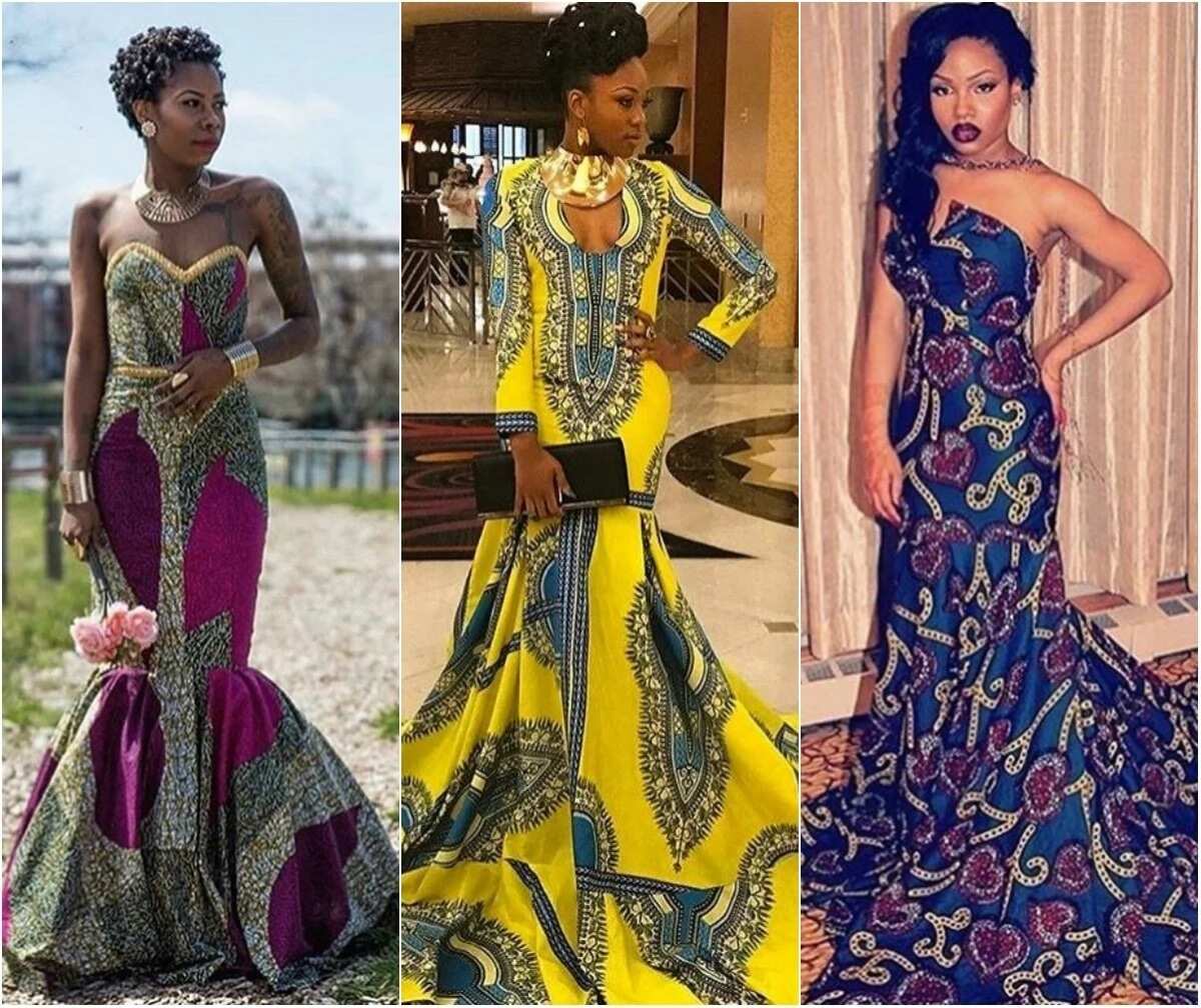 chitenge long dresses 2018