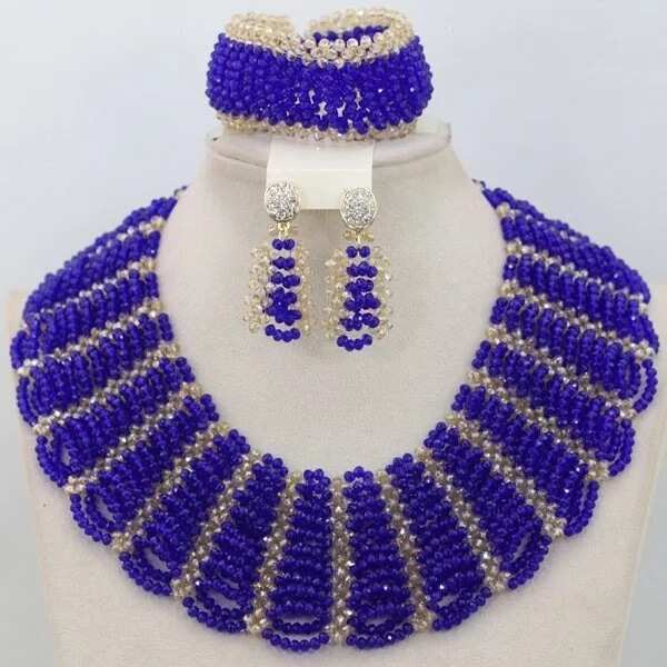 Dark blue beads