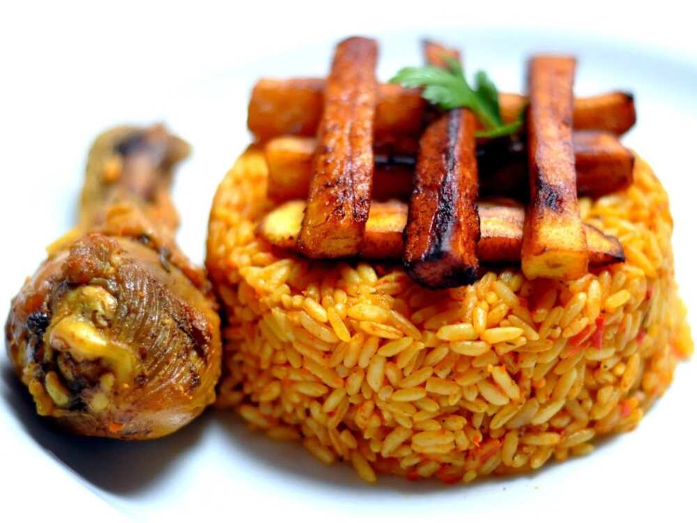 Jollof with chicken Jollof with chicken
