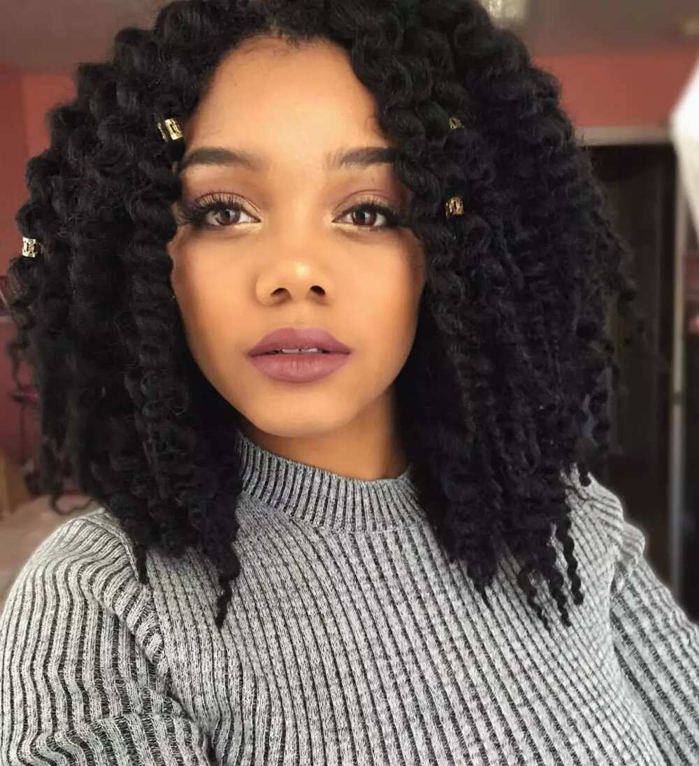 Top 30 Black Natural Hairstyles for Medium Length Hair in 2020